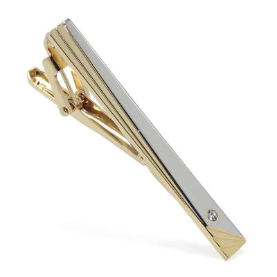 China Pin Practical Men Style Metal Neck Tie Blank Tie Clips Gent Gold Color Women Men Simple Bar Tie Clip for sale