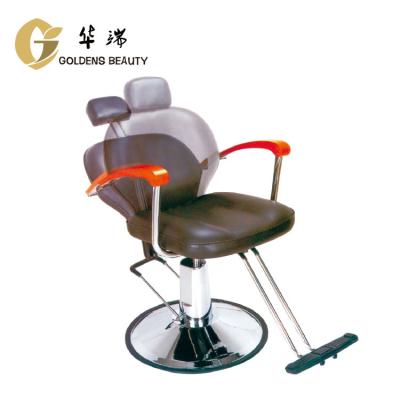 China Multipurpose Extended Black PVC Hair Beauty Salon Salon Furniture Wholesale Barber Chair for sale