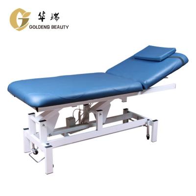 China Electric Blue Thai Acupuncture Tattoo Massage Table Modern Hot Selling Spa Cosmetic Bed for sale