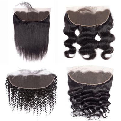 China 100% Hair Trio 10A Grade Lace Closure 100% Frontal Hair 13X4 Ear To Ear Hair Band for sale