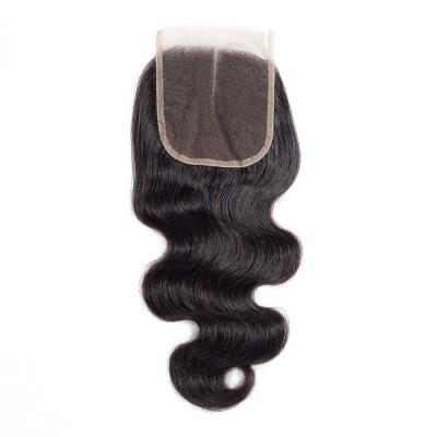 China Body Wave Trio 130% Density 4X4 Body Wave Lace Closure Cuticle Aligned Mink Brazilian Human Hair Closure for sale