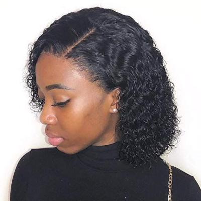 China Wholesale Silky Straight Wave 150% 180% Headband Bob Human Hair Wigs, Hd Virgin Lace Curly Bob Hair Pre-Plucked Lace Front Wigs For Black Women for sale