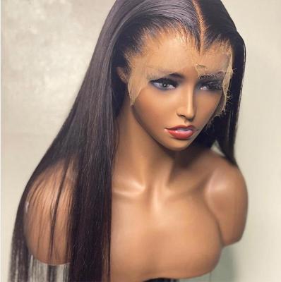 China Wholesale 13x6 Hd Silky Straight Transparent Lace Wave Frontal Wig, Pre Plucked Brazilian Hair Wigs, Lace Front Wigs For Black Women for sale