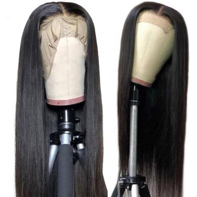 China Silky Straight Wave 4x4 13x4 13x6 360 HD Lace Frontal Wigs Brazilian Virgin Hair Wigs 150% 180% 200% Human Hair Lace Wigs For Black Woman for sale