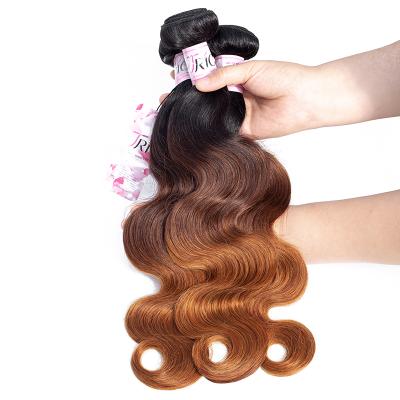 China Body Wave Trio 1B 4 30 Bundles Brazilian Remy Hair Body Wave Ombre Hair Color for sale