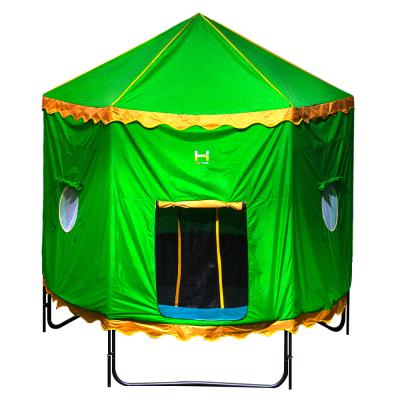 China Without Tour Protector Net Hot Trampoline With Tent Roof Cover For Kids for sale