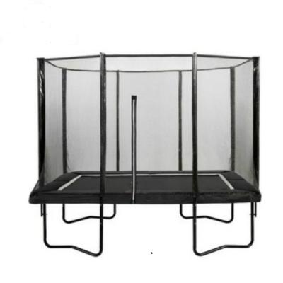 China 7x10ft PVC Black Powder Coating Rectangle Trampoline With Enclosure for sale