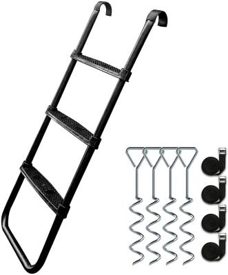 China Plastic Easy Setup 3 Step Trampoline Ladder Suitable for sale