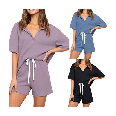 China C1 2021 design women clothing ladies solid color loungewear suit tracksuit QUICK DRY shorts set two piece outfits 2 piece sets for sale