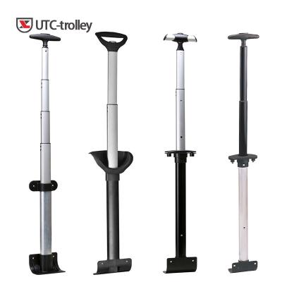 China Guaranteed aluminum tie rod metal handle portable push luggage handle china manufacture suppliers pull single pole telescopic handle for sale