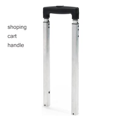 China Suitcase Accessory Retractable Telescopic Shopping Trolley Bag Parts Guaranteed Luggage Trolley Moving Handle for sale