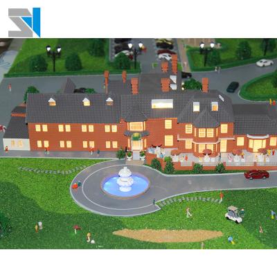 China Building With Full Details UK Real Estate Scale Model For Golf Club With Miniature House Model , Building Model for sale