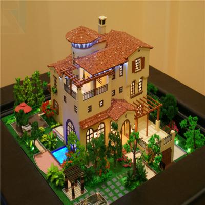 China High Bending Strength Architectural House Plan Model , Miniature Real Estate Villa Model for sale