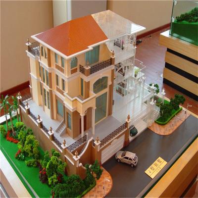 China Nice perfect lighting scale villa house model with architectural figures, home house model for sale