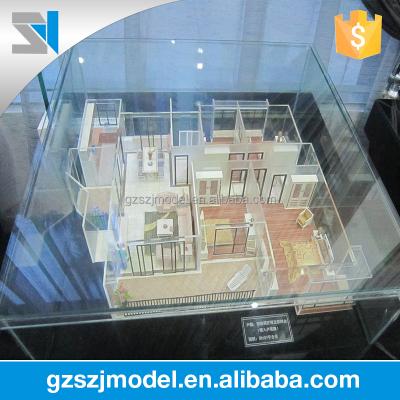 China Perfect illuminating interior architectural 3d modeling of the most popular custom made 1:50 scale for sale