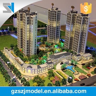 China Guangzhou Perfect Lighting Model Making , Luxury Residential House Modeling In Architecture for sale