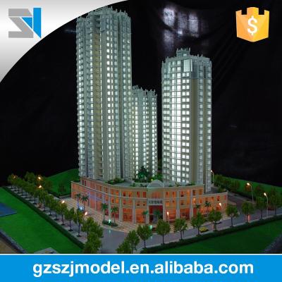 China Building Scale Perfect Lighting Acrylic Construction High Rise, Commercial, Design Model, Mockup Template for sale