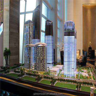 China Perfect lighting home design commercial 3d scale building model ho with perfect light for sale