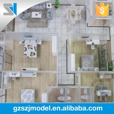 China Perfect lighting 3d visualization mockup building model for interior design for sale