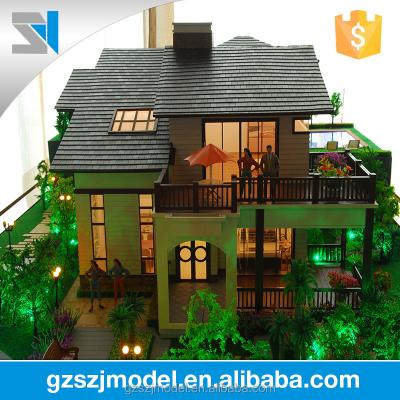 China Fantastic hotel villa house model for real estate investors, building model for sale