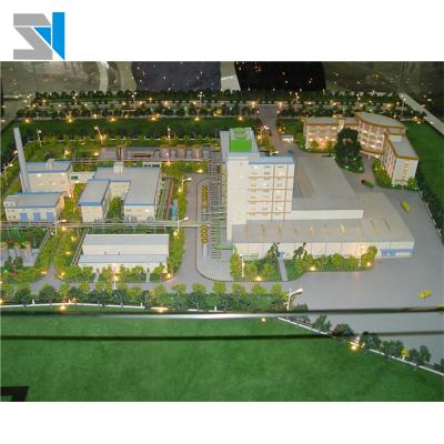 China Led light school scale building model, architectural building model, real estate mockup for sale