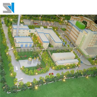 China Perfect Lighting Scale Model / Industrial Building Architecture For Factory Planning for sale