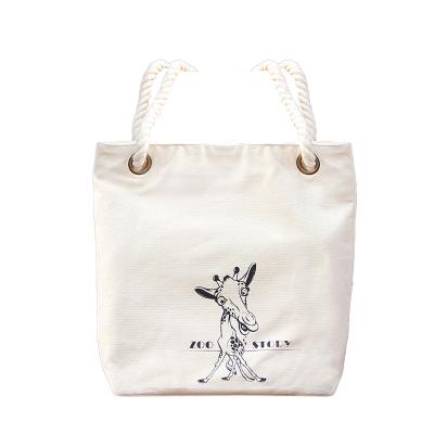 China Reusable Environmentally Friendly And Durable Cotton Canvas Tote Bag Cotton Canvas Tote Bag Custom Drawstring Bag for sale