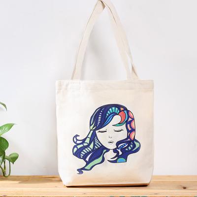 China High Quality Reusable Canvas Tote Bags With Custom Printed Logo Can Be Reused Canvas Shopping Bag Cotton Canvas Bag for sale