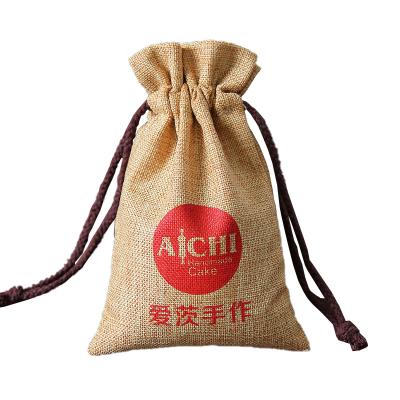 China Factory Customization Factory Customization Jute Rice Bag China Reusable Jute Bags Wholesale Drawstring Bag for sale