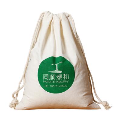 China Tea bags cotton rope storage bag reusable environmentally friendly and durablea cotton drawstring small cotton bag for sale