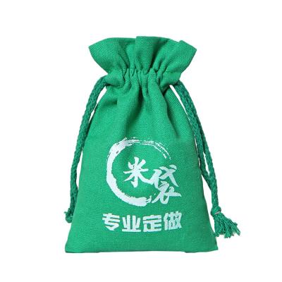 China Eco-friendly Reusable Cotton Pouch Soft Drawstring Gift Tote Bag for sale