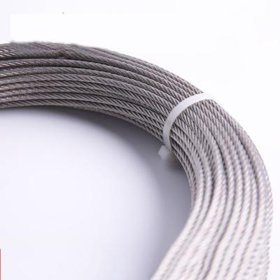 China Daily Life Steel Wire Rope 304 1*7 7*7 Full Specification Outdoor Lifting Stainless Steel Wire Rope for sale