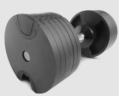 China 40Kg/24Kg Training Rubber Covered Free Weights Adjustable Strength Fitness Dumbbell Dumbbell Verstellbare Hantel Gewicht for sale