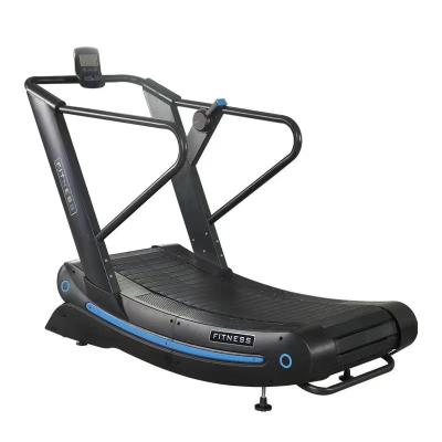 China Dezhou commercial factory wholesale unpowered curved treadmill and lowest noise self-unpowered running machine for sale