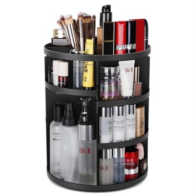 China Eco-friendly transparent acrylic rotating makeup storage box for home for sale