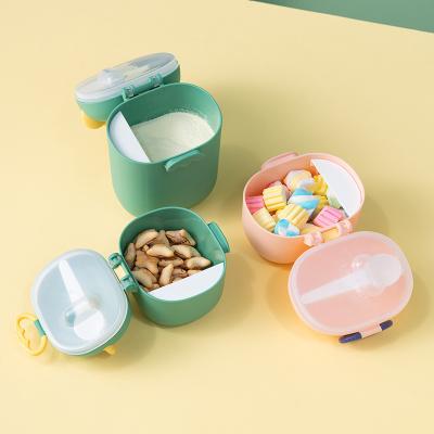 China Cute Freshness Preservation Factory Baby Milk Powder Food Box Container Powder Formula Dispenser Containers Snack Box for sale