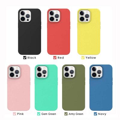 China 2021 Newest Biodegradable iPhone 13 Case Apple iPhone 13 Case Wheat Straw Material Sublimation Shockproof Phone Case for sale