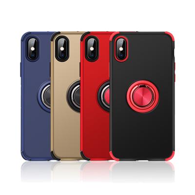 China Car bracket for apple colorful cell phone case for iPhone11 proMax creative 2 in 1 magnetic absorption car backing for sale