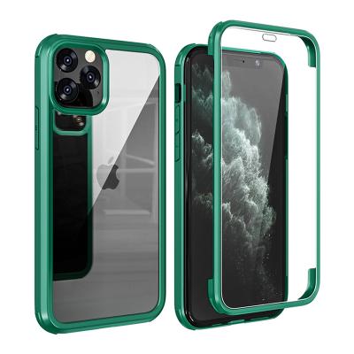 China 2020 New Products Anti-drop Single Lens And Double Sided Glass Protective Soft Tpu Case For iphone 11 Pro Max Phone Cover for sale