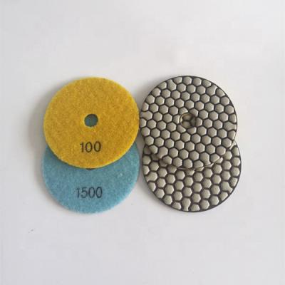 China Dry Polishing For Diamond Disc Resin Polishing Pads Concrete Plated Flexible Sanding Disc for sale