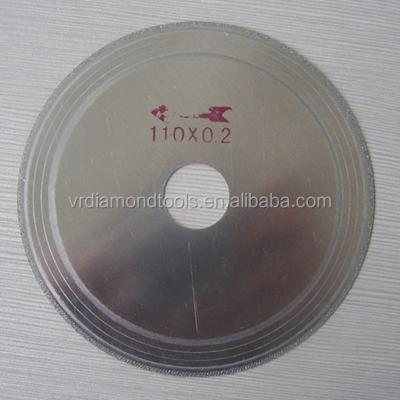 China Plated Diamond Cutting Blade Cutting for Jadeite for sale