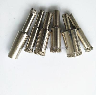 China Glass Taper Drill Shank Plated Diamond Drill Bits For Glass Machine for sale