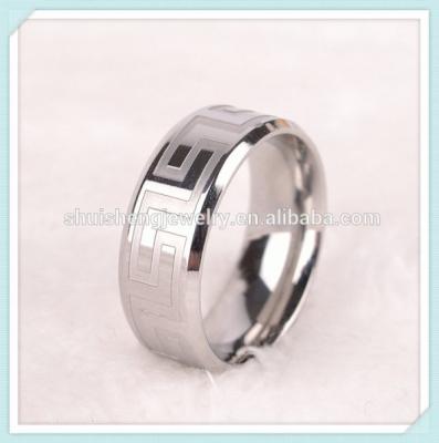 China Alibaba Stainless Steel Website Online Model Engraving Men Stainless Steel Cheap Wholesale Ring for sale