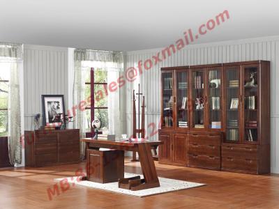 China High Quality Solid Wooden Material Bookcase Set in Study Room for sale