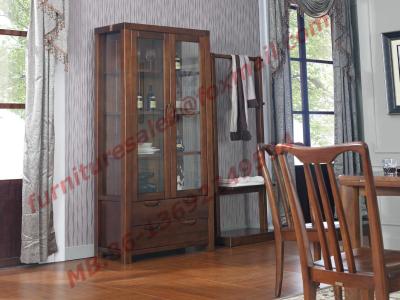 China Solid wooden with Glass Door Sideboards for Wine Cabinet in Dining Room Furniture for sale