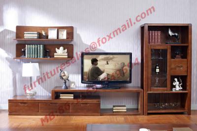 China Classic Design Solid Wood Material TV Stand for Wall Unit in Living Room Furniture for sale