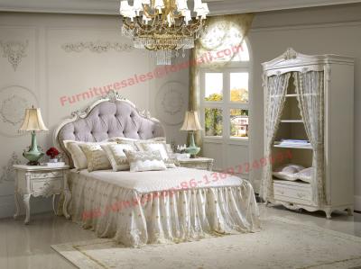 China Exquisite Design and Workmanship for Lovely Girls Bedroom Furniture set in White Color for sale