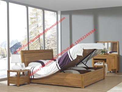 China Adjustable Lift storage bed in E1 grade MDF and melamine board from germany for Apartment interior project furnitrue for sale