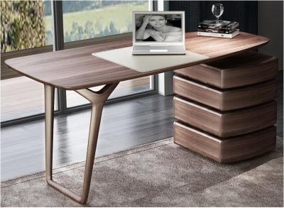 China American Dark Walnut Wood Furniture Nordic design of Writing Desk Reading table in Home Study room Office Furniture for sale