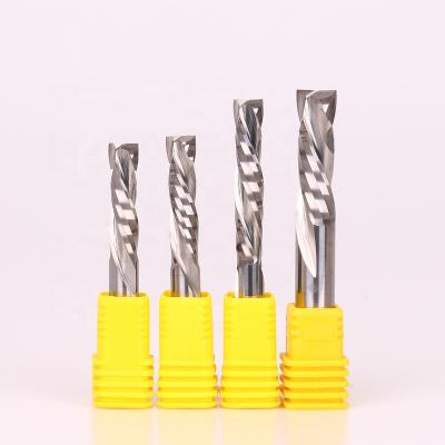 China CNC Process CNC Tungsten Carbide Wood Endmill Cut Through Cut for sale